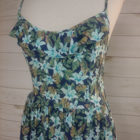 Hollister Floral Adorable Cross Back Dress